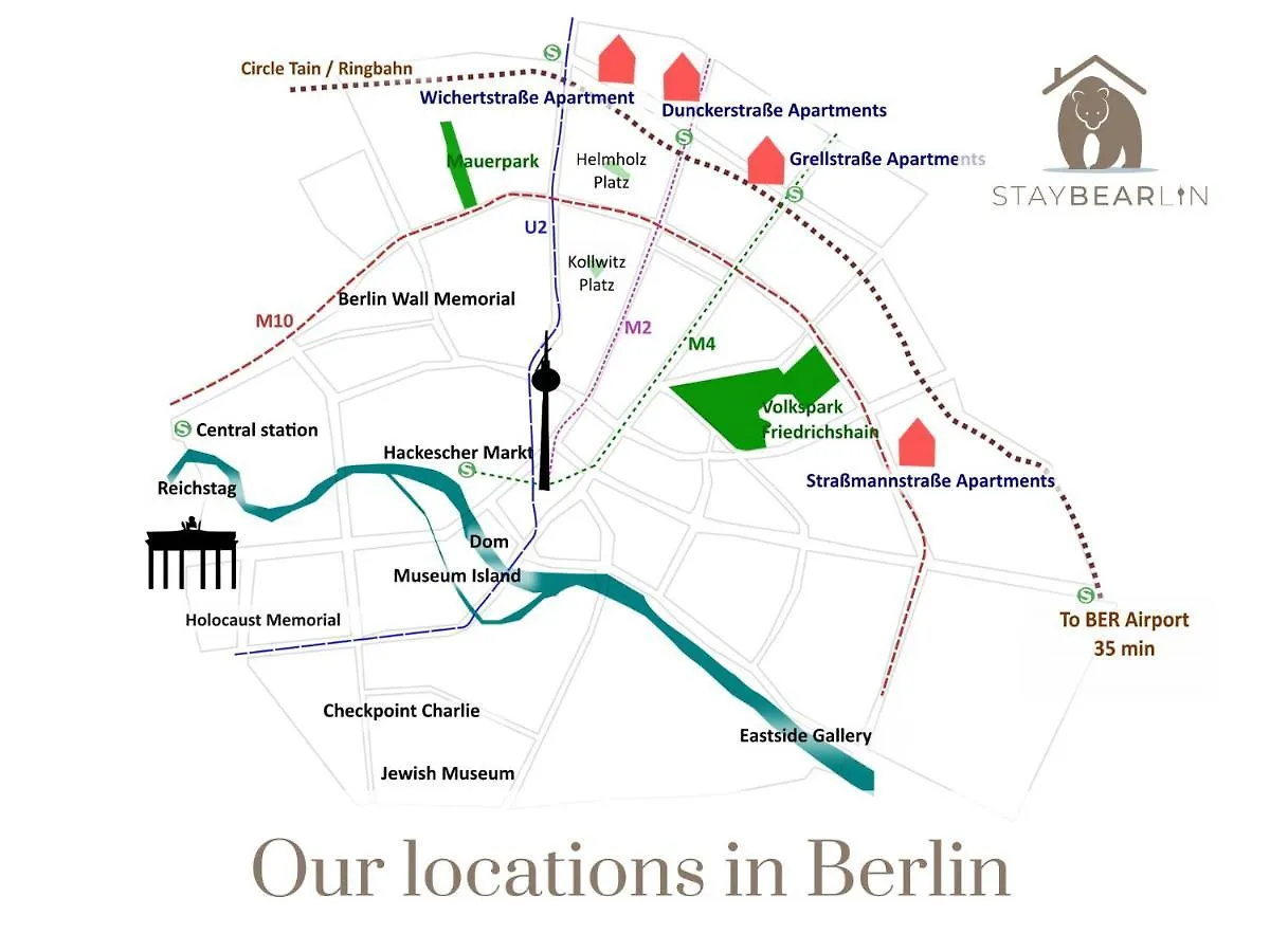 Quiet Studio Apartment In Prenzlauer Berg Near Mauerpark Berlin 0*,